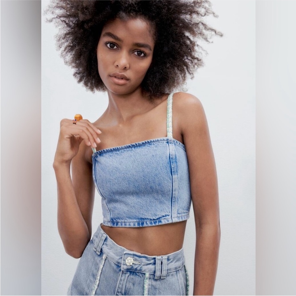 Denim Crop Top